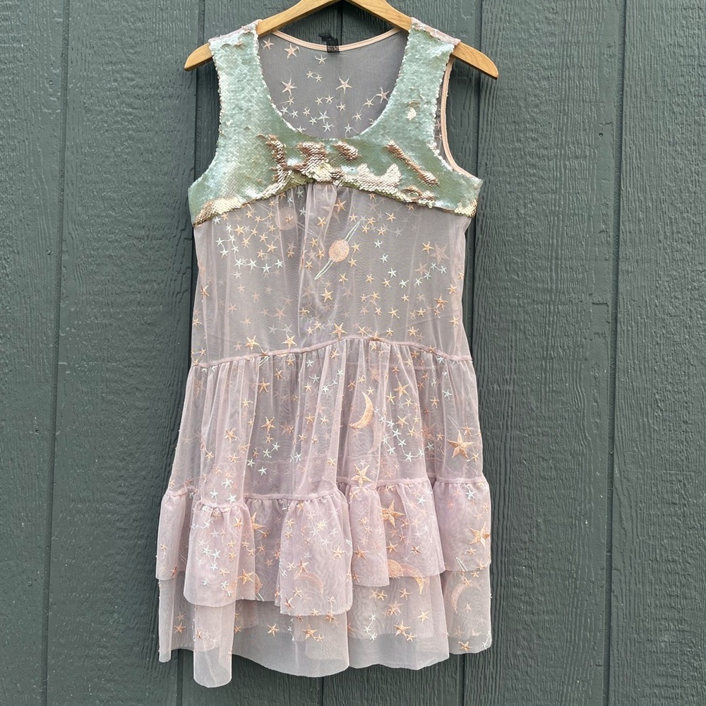 Ban Jara Sequin + Star Mesh Dress ✨🌙